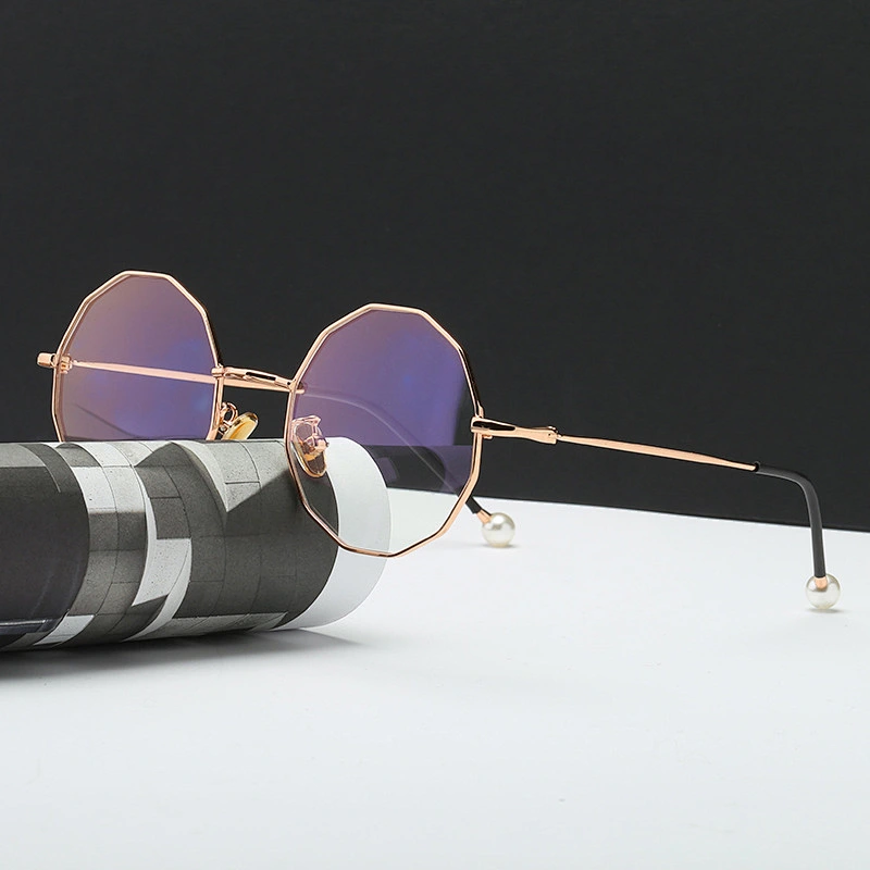 Polygon pearl metal vintage computer optical frames river wholesale women eyewear men eyeglasses black frame design eye glasses