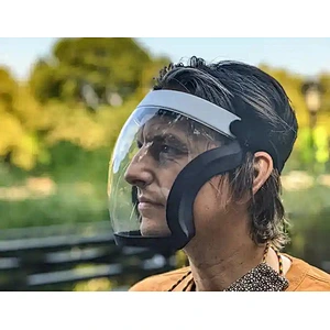 PC Cycling Blocc Stylish Laser Eye Protection Face Shield Sport Running Transparent Half Face Shield Guard Mask Face Screen Shie