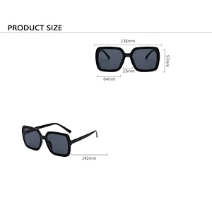 2021 newest fashion ladies oversize square sunglasses women men eyewear shade vintage sun glasses wholesale custom goggles