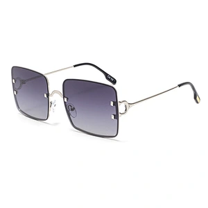 2021 newest fashion metal square frame sunglasses polarized women men eyewear shade vintage sun glasses wholesale custom goggles