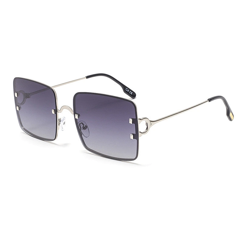 2021 newest fashion metal square frame sunglasses polarized women men eyewear shade vintage sun glasses wholesale custom goggles