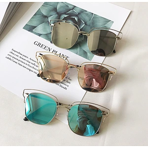 2021 newest fashion metal square beach sunglasses women men eyewear shade vintage sun glasses wholesale myopia custom goggles