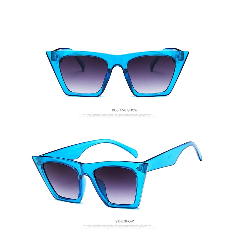 2021 newest fashion square cat eye classic sunglasses women men eyewear shade vintage sun glasses wholesale custom goggles