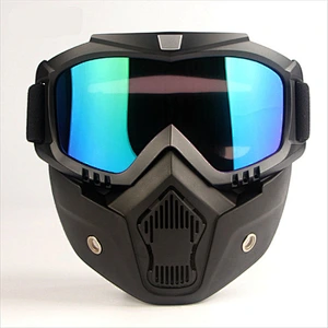 Fashion face shield mask border new Motorcycle retro riding safety face shield dust-proof half helmet face shield