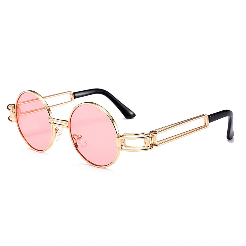 Cross-border foreign trade explosion steampunk fashion sunglasses European and American street style retro round Prince mirror