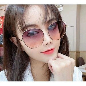 Anti UV 2021 newest fashion big frame polarized sunglasses women men eyewear shade vintage sun glasses wholesale custom goggles