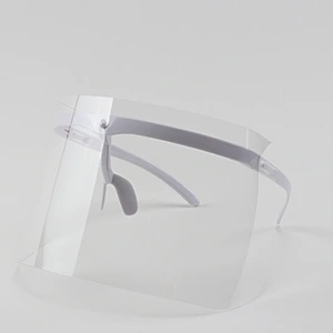 Spot manufacturer transparent double-sided anti-fog eye protection anti-droplet isolation mask protective face shield