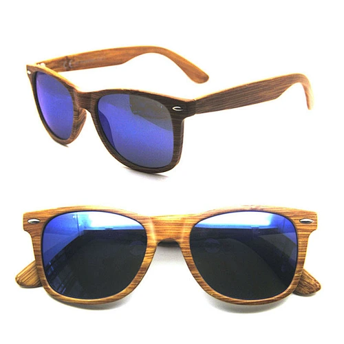 Bamboo sunglasses factory rice nail sunglasses L-002 wooden sunglasses grain bamboo grain frame mirror