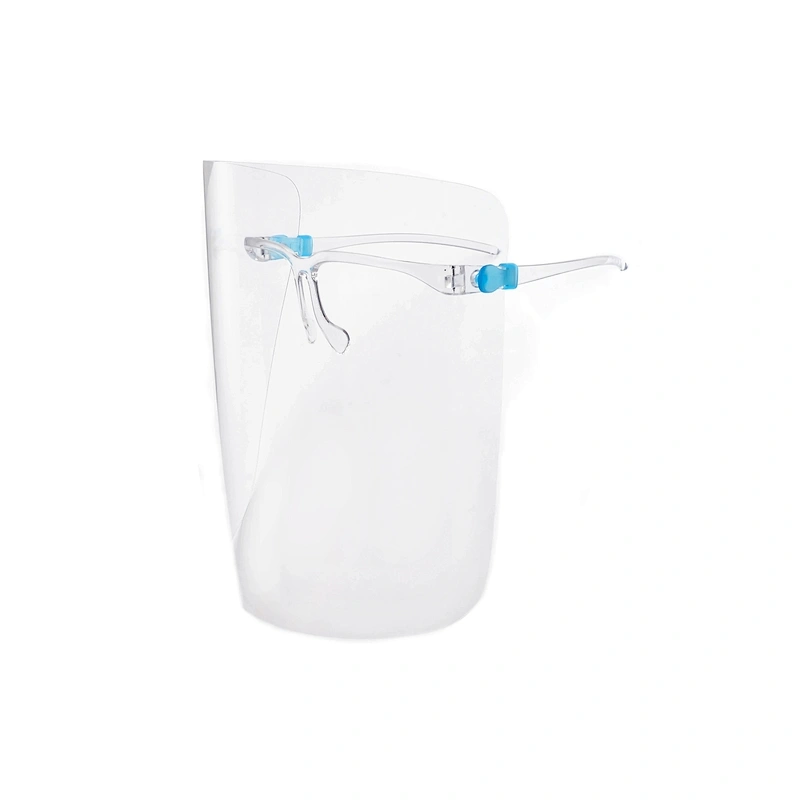 Kid faceshield baby children wearing double-sided anti fog protective face shield Screen Visor Goggles Mask with Glasses