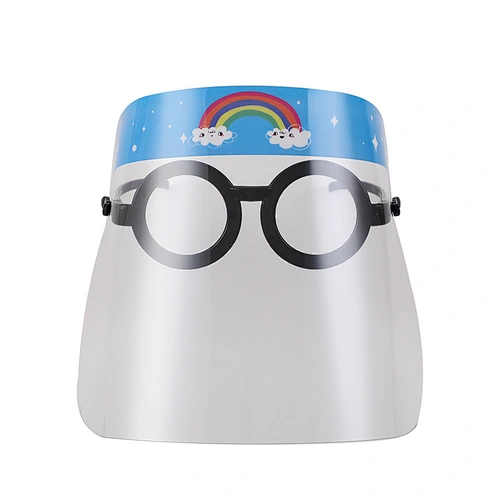 Children pet male and kids face shield with mask eye shield face mask anti fog transparent policarbonyte visor face shield
