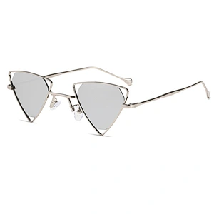 Polygon triangle transparent colorful kids boy sunglasses girls 2021 manufacture for custom UV sun glasses