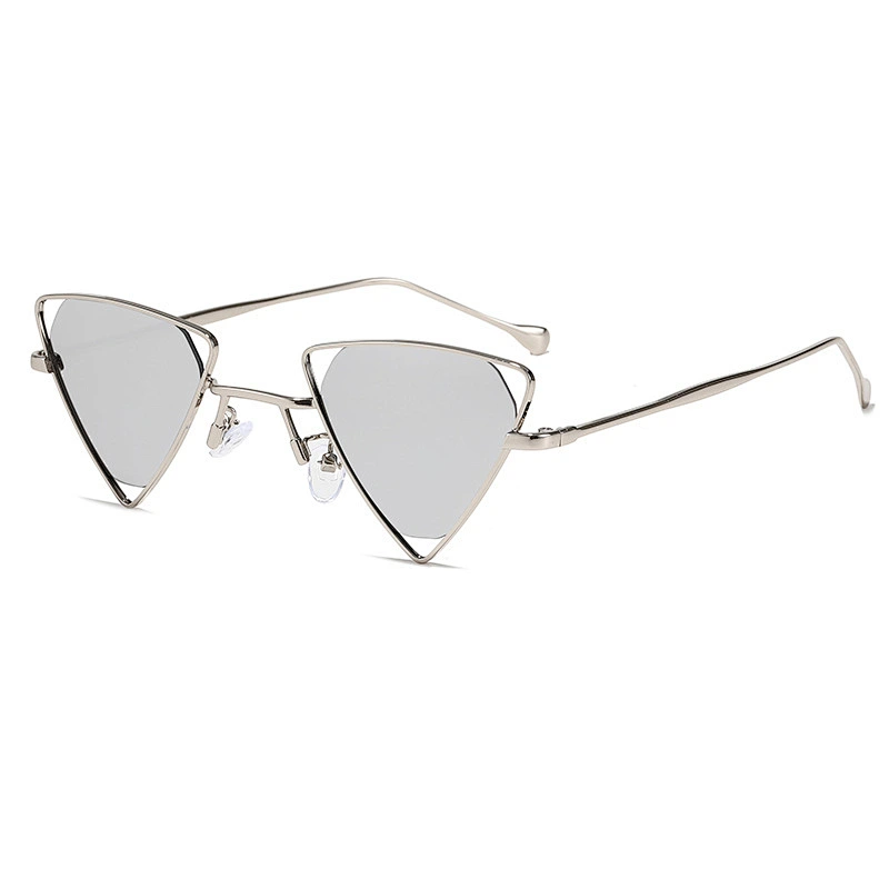 Polygon triangle transparent colorful kids boy sunglasses girls 2021 manufacture for custom UV sun glasses