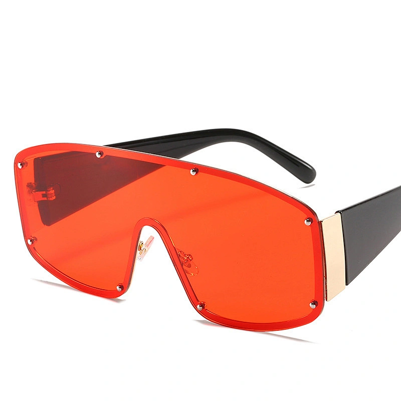 2021 newest fashion Siamese big frame stud sunglasses women men eyewear shade vintage sun glasses wholesale custom goggles