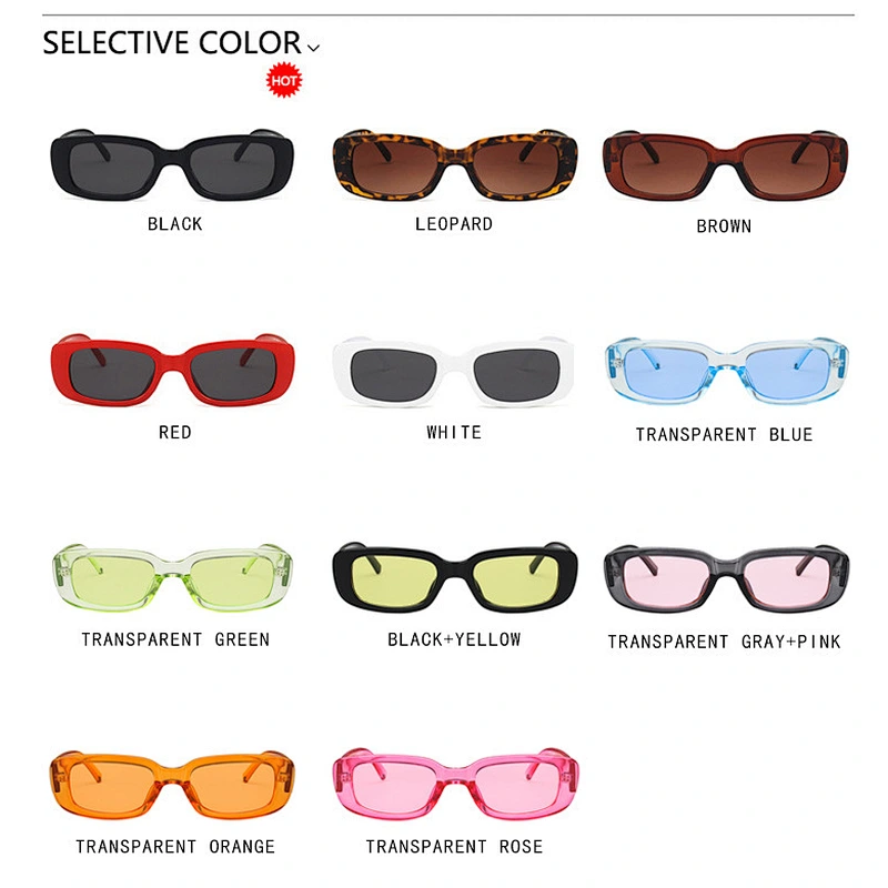 2021 newest fashion square small frame retro sunglasses women men eyewear shade vintage sun glasses wholesale custom goggles