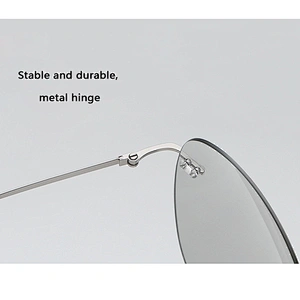 2021 newest fashion titanium photochromic sunglasses polarized women men eyewear shade sun glasses wholesale custom goggles
