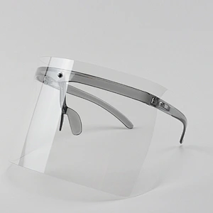 Spot manufacturer transparent double-sided anti-fog eye protection anti-droplet isolation mask protective face shield