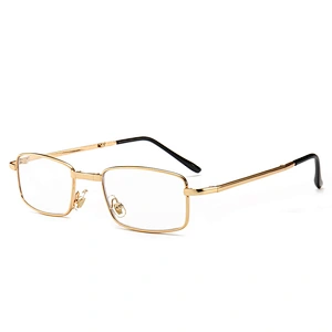 Square metal foldable multifocal trendy retro designer optics reading glasses men women wholesale reader glasses frame