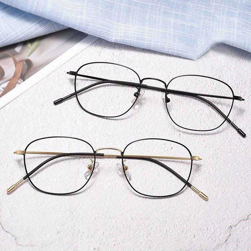 student trendy art metal optical frames river wholesale women eyewear men eyeglasses design myopia eye glasses frame