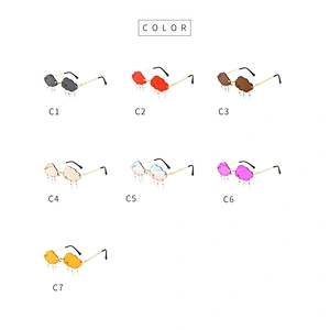 2021 fashion newest cloud shape lightning pendant metal sunglasses women men eyewear shade sun glasses wholesale custom goggles