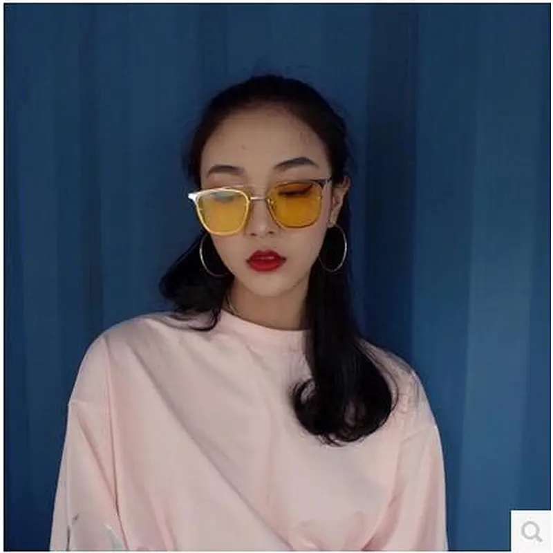 2021 newest fashion square big frame jelly color sunglasses women men eyewear shade vintage sun glasses wholesale custom goggles
