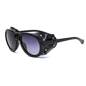 2021 newest fashion leather punk snowfield sunglasses polarized women men eyewear shade sun glasses wholesale custom goggles