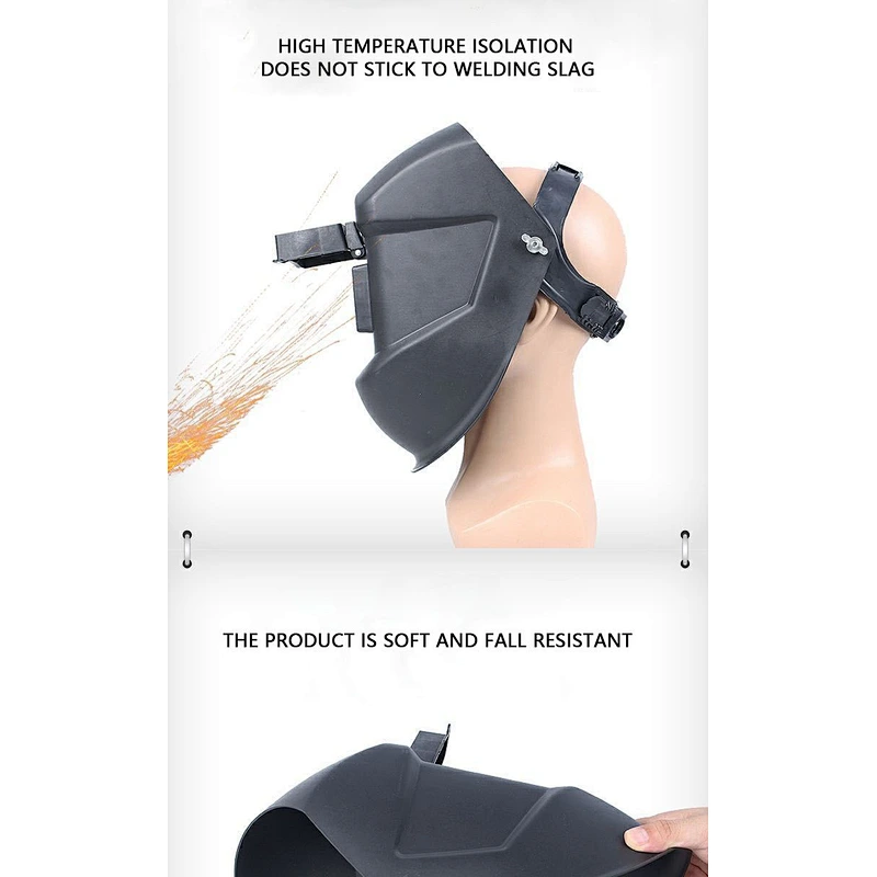 Full face shield argon arc welding with automatic photoelectric welding for helmet of French electric welding face shield mask