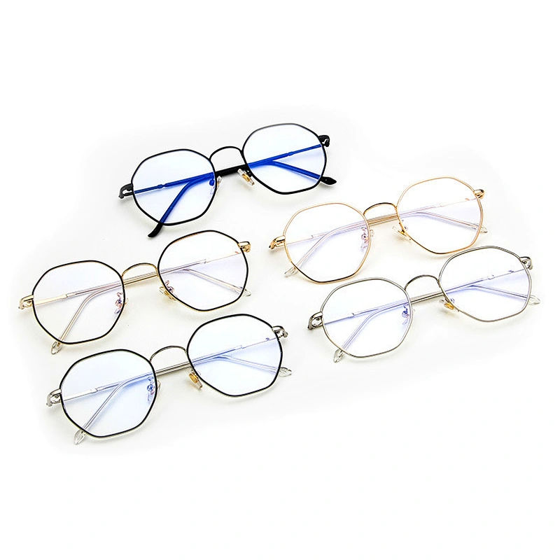 Metal polygon Irregular myopia retro glasses optical frame river wholesale women eyewear men eyeglasses design eye glasses