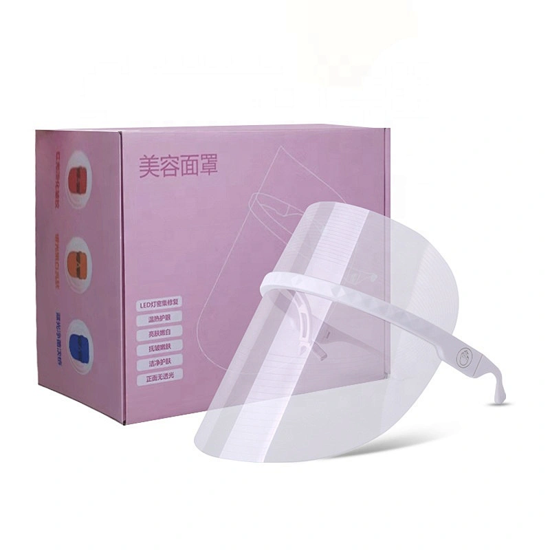 Cross-border LED, color light spectrum, beauty equipment, skin rejuvenation device, protective face shield mask, anti-droplet