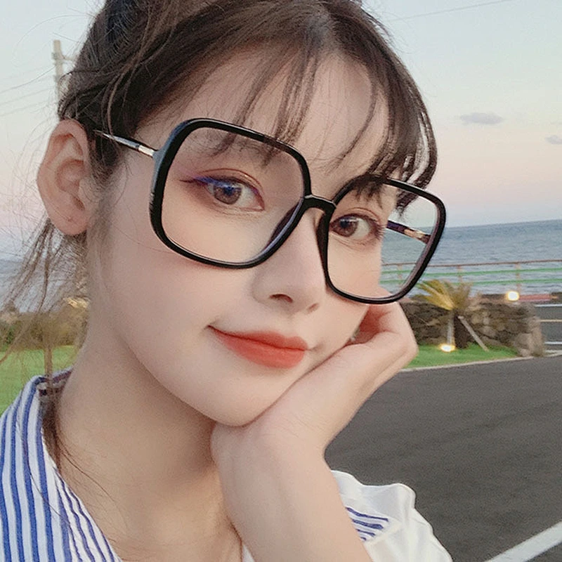 Square big frame blue light blocking celebrity optical frame river wholesale women eyewear men eyeglasses design eye glasses