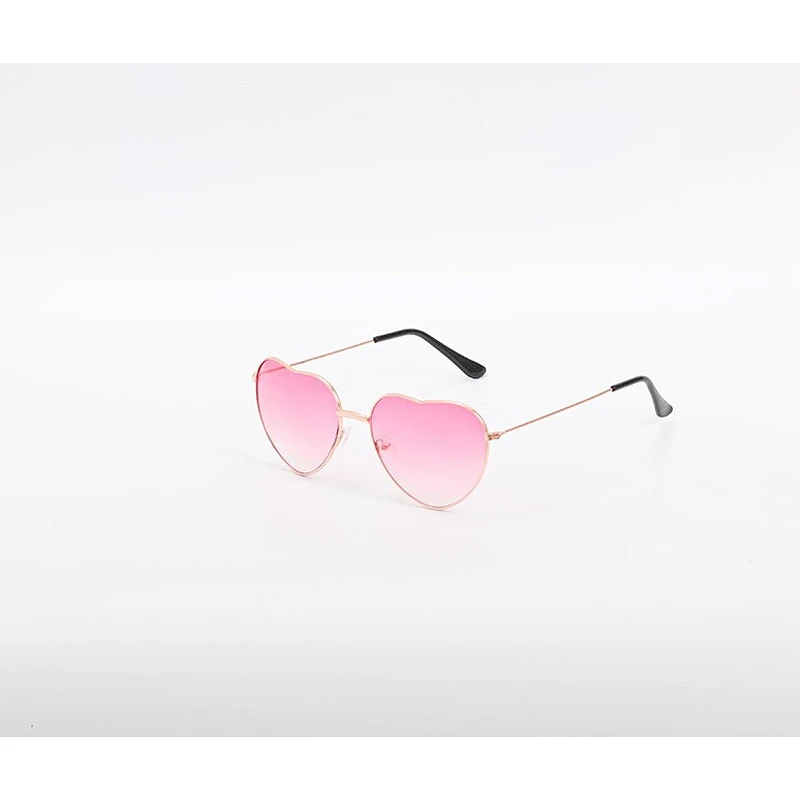 2021 newest fashion love heart shape metal sunglasses women men eyewear shade vintage sun glasses wholesale custom goggles