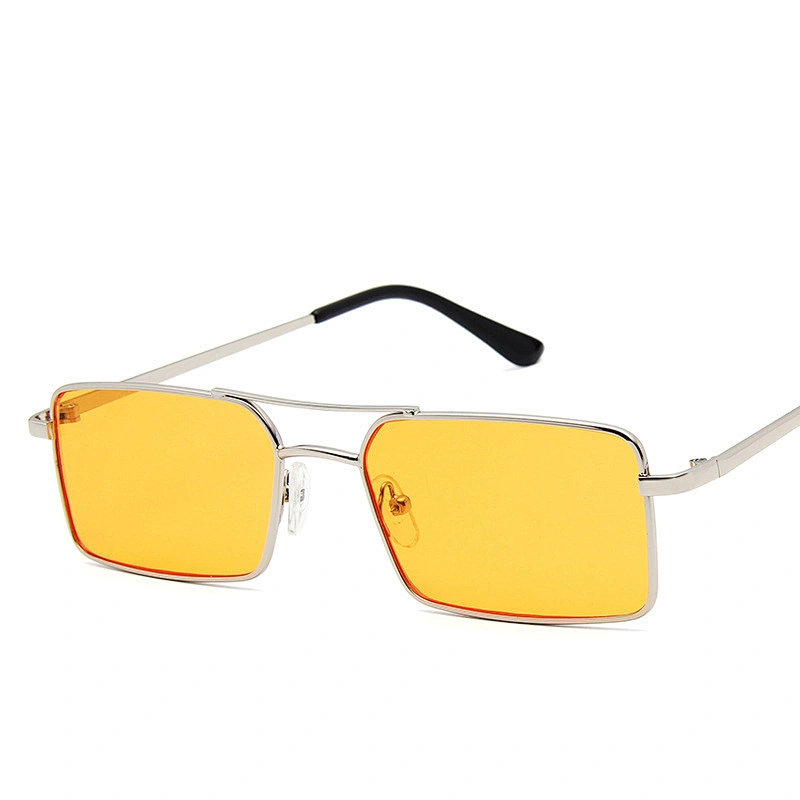 2021 newest trendy double beam fashion square metal sunglasses women men eyewear shade sun glasses wholesale custom goggles