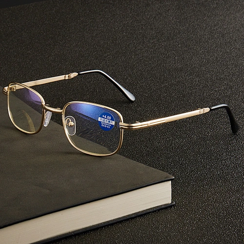 Multifocal trendy designer light optics foldable reading glasses blue light blocking men women wholesale reader glasses frame