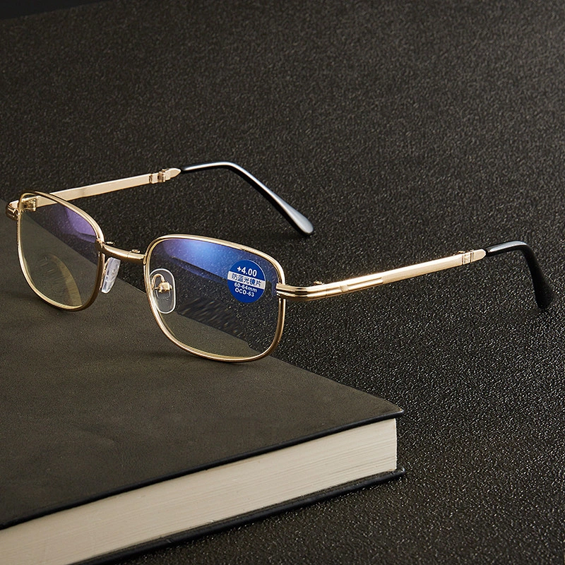 Multifocal trendy designer light optics foldable reading glasses blue light blocking men women wholesale reader glasses frame