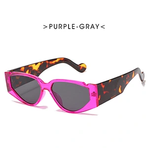 2021 newest fashion triangle cat eye colorful celebrity sunglasses women men eyewear shade sun glasses wholesale custom goggles