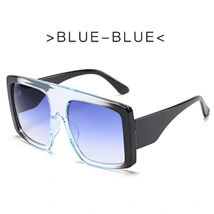 2021 newest fashion trendy oversize gradient sunglasses women men eyewear shade vintage sun glasses wholesale custom goggles