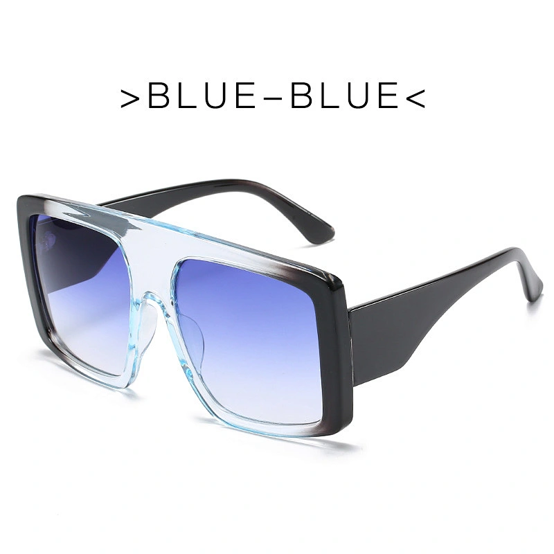 2021 newest fashion trendy oversize gradient sunglasses women men eyewear shade vintage sun glasses wholesale custom goggles