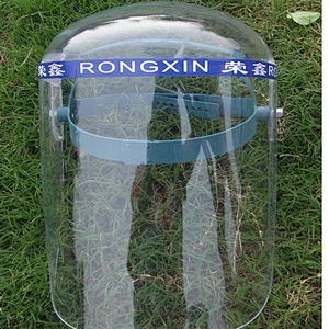 Full transparent face shield welding protective face shield oleic acid and alkali splash-proof plexiglass face shield
