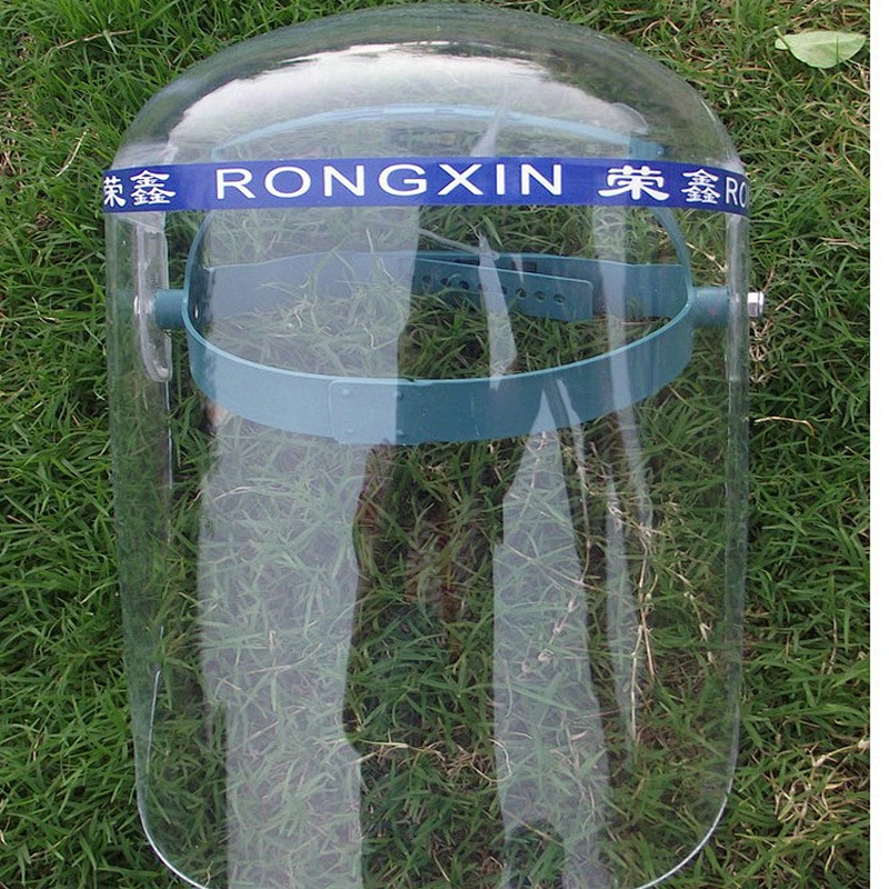 Full transparent face shield welding protective face shield oleic acid and alkali splash-proof plexiglass face shield
