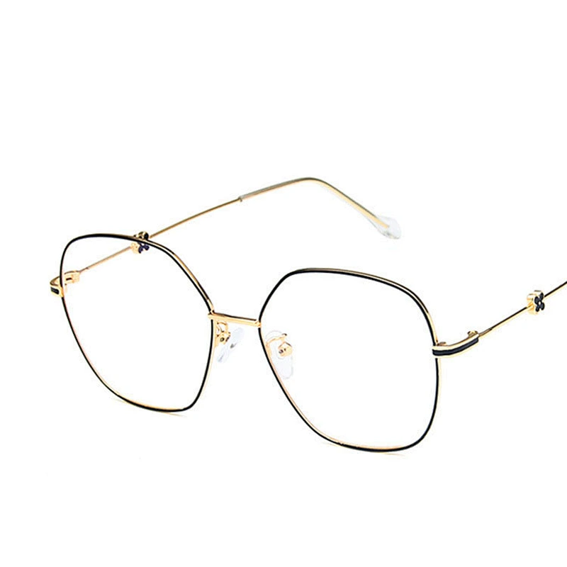 Four-leaf metal polygon Irregular myopia glasses optical frame river wholesale women eyewear men eyeglasses design eye glasses