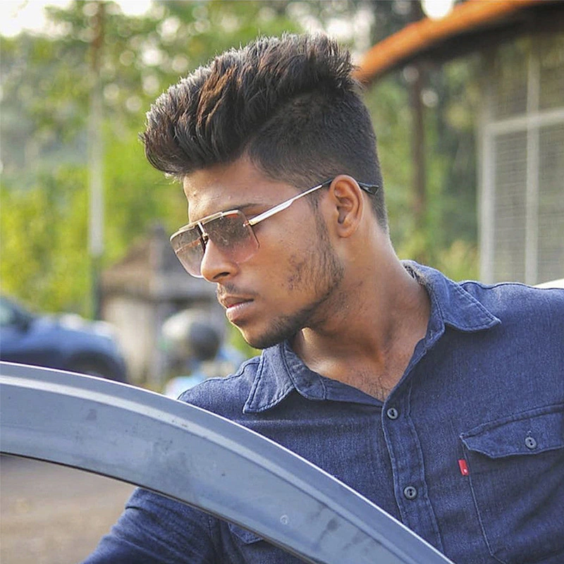 2021 newest fashion square metal frame trendy rimless sunglasses women men eyewear shade sun glasses wholesale custom goggles