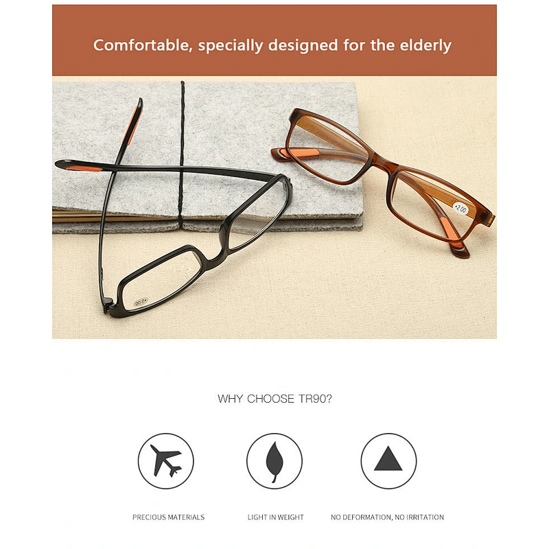 HD trendy cheap hot selling designer light reading glasses thin men women wholesale reader glasses frame