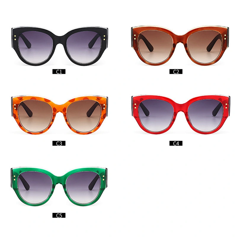Explosion models translucent color striped round glasses sunglasses European and American street fashion trend luxury sunglasses