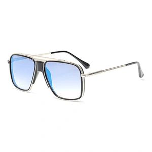2021 newest fashion metal square frame thick nose sunglasses women men eyewear shade vintage sun glasses wholesale custom goggle