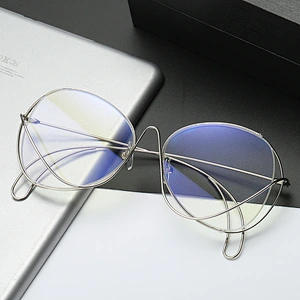 Blue light blocking metal vintage optical big frames river wholesale women eyewear men eyeglasses frame design eye glasses