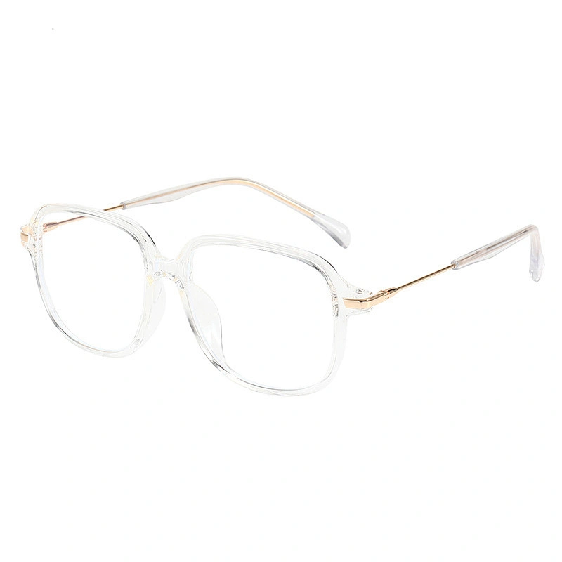 New TR90 flat light anti-blue light metal color optical frame couple style square fashion glasses high quality optical frames