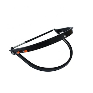 Aluminum bracket, protective PC anti-impact lens, high temperature resistant face shield, head-mounted sanding mask with helmet