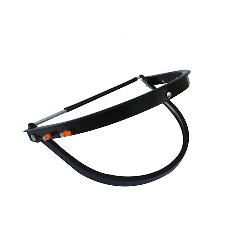 Aluminum bracket, protective PC anti-impact lens, high temperature resistant face shield, head-mounted sanding mask with helmet