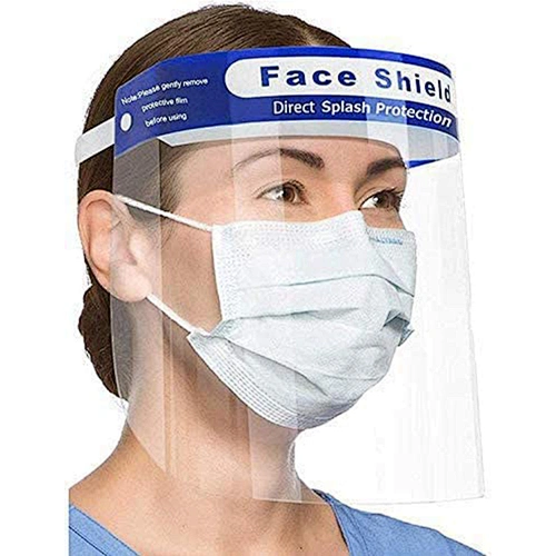 safety pet plastic protective transparent clear full foam faceshield face shield mask visor with sponge stick for philippines