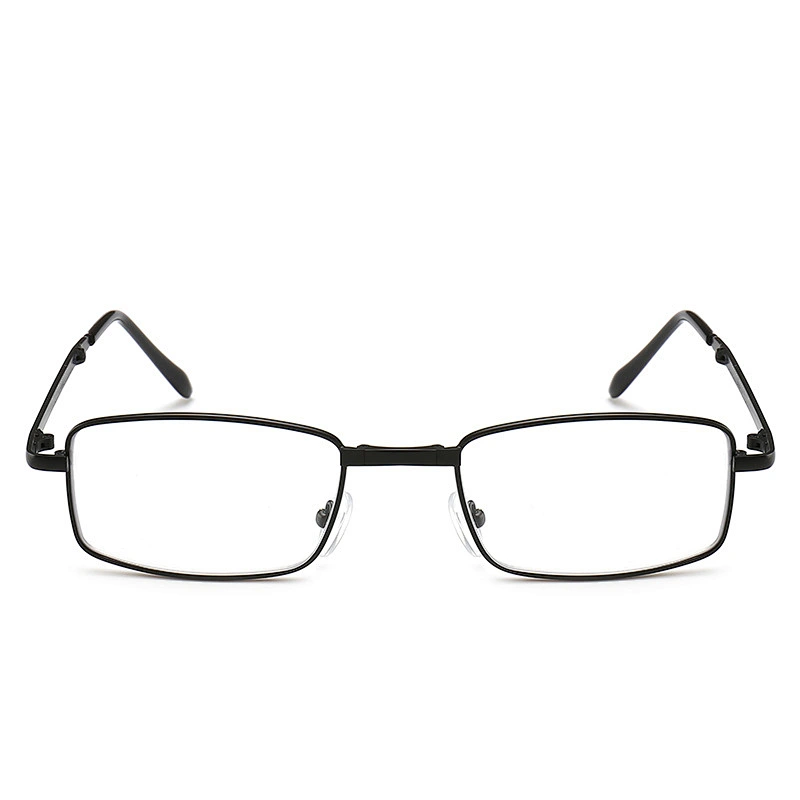 Square metal foldable multifocal trendy retro designer optics reading glasses men women wholesale reader glasses frame