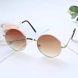 Anti-UV 2021 newest fashion trendy metal round sunglasses women men eyewear shade sun glasses wholesale custom goggles